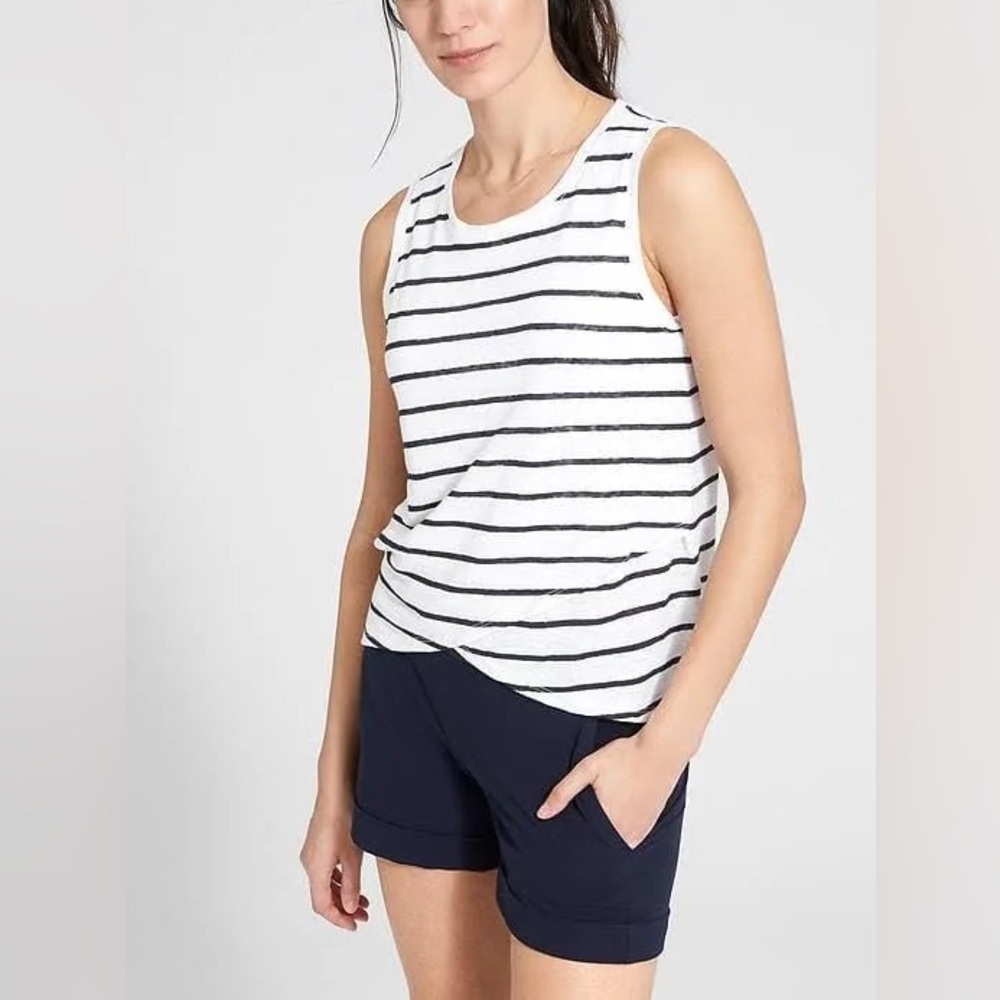 Athleta Linen Crisscross Tank